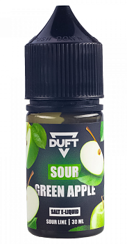Жидкость для ЭСДН DUFT SALT SOUR "Green Apple / Зелёное яблоко" 30мл 20мг.